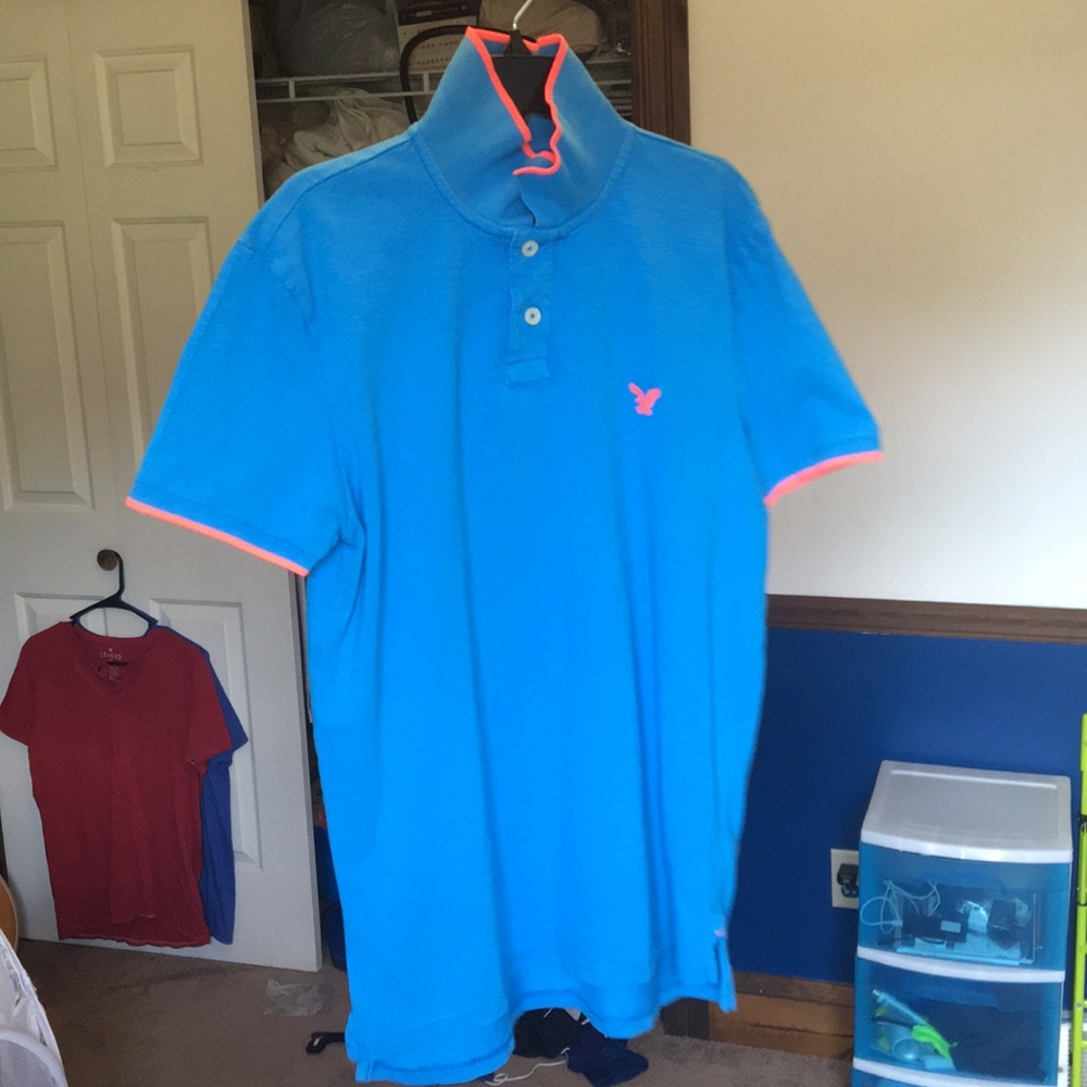 Men’s Medium American Eagle Light blue Polo